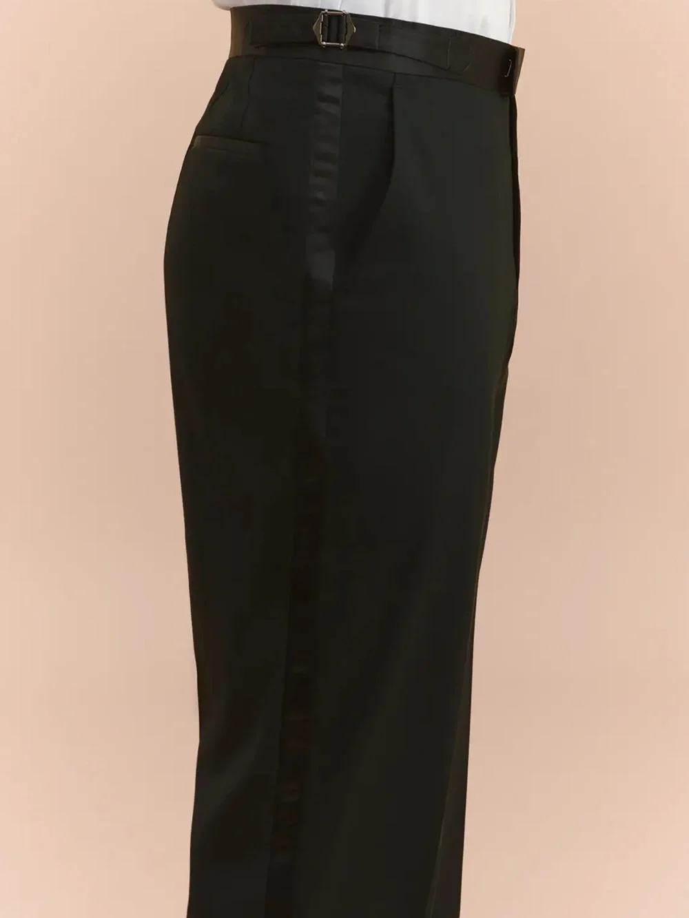 Azazie Black Tuxedo Trousers classic short 34 NWT men, teen, boys suit pants